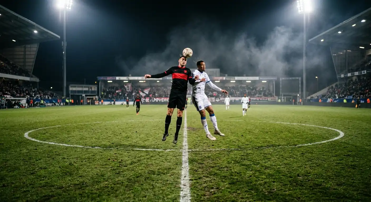 Abendspiel unter Flutlicht als Bild zur Form-Analyse der Aiglons