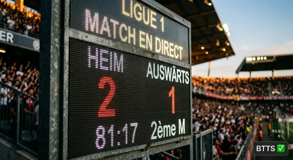 BTTS in der Ligue 1 mit Statistik und Quoten für Beide-Mannschaften-Treffen