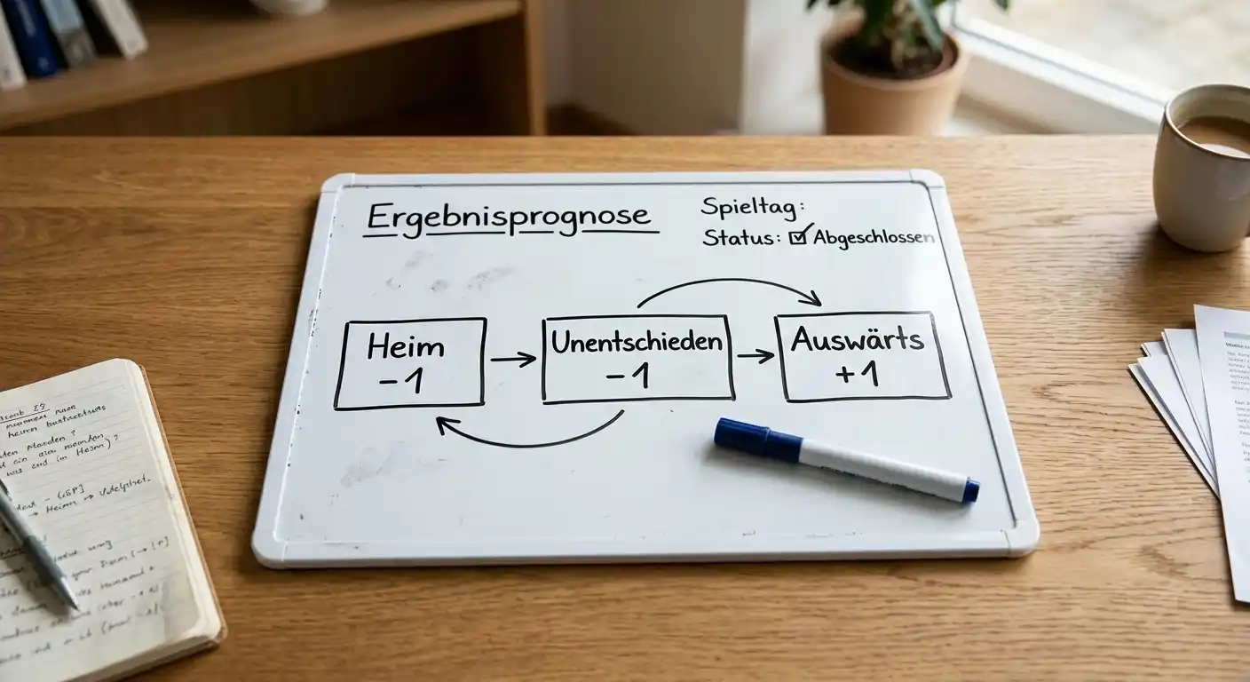 Handicap-Mechanik mit drei möglichen Wett-Ausgängen illustriert