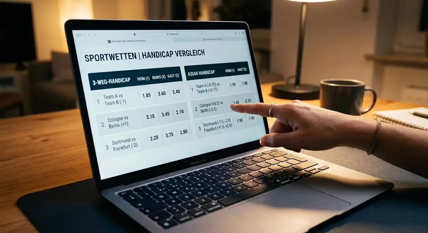 Handicap-Markt-Vergleich zwischen europäischer und asiatischer Variante