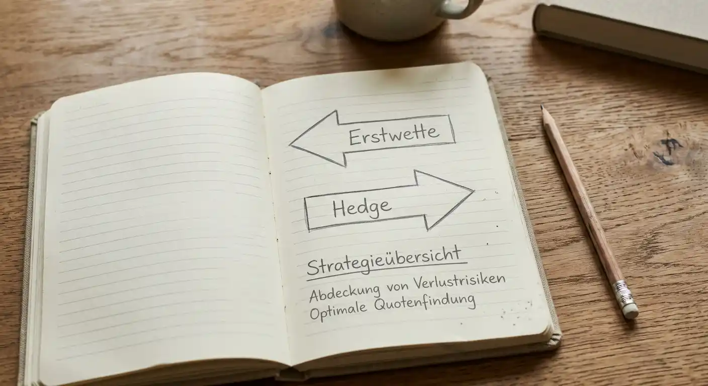 Hedge-Strategie für Saisonwette mit Notizen planen