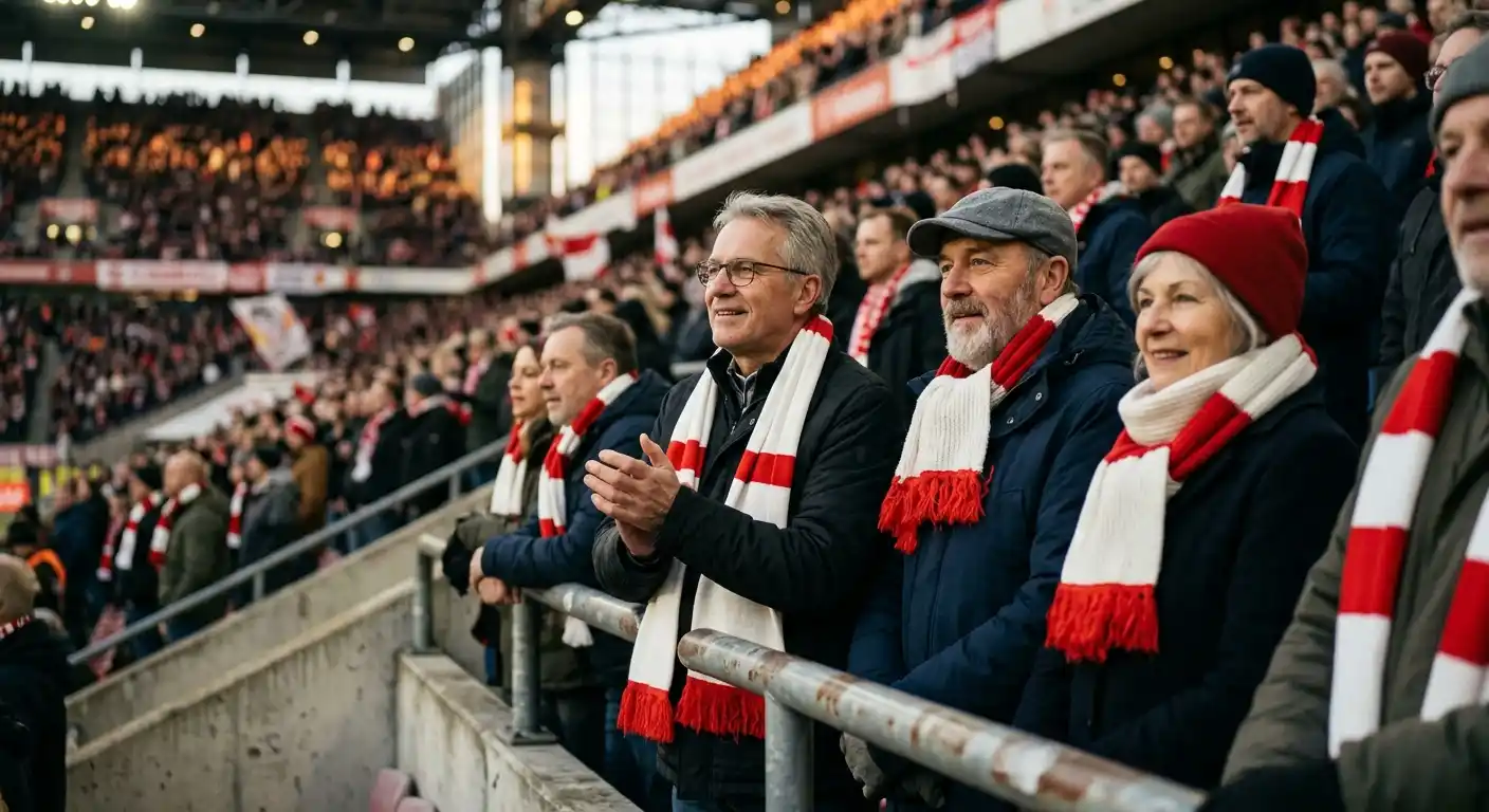 Lyon-Fans auf der Tribüne als Bild zur Klub-Tradition