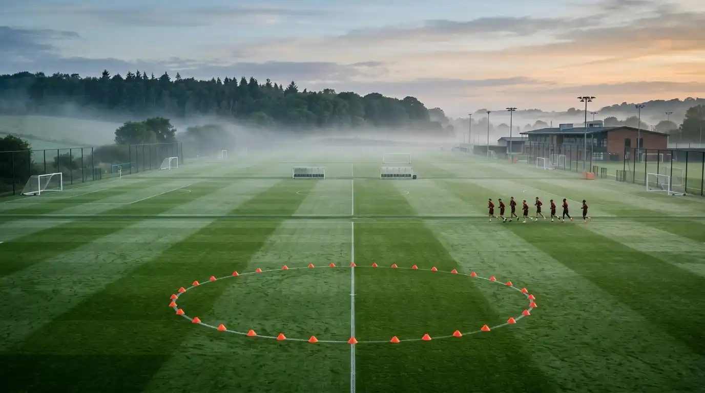 Trainingsgelände als Bild zur Talentstrategie des Klubs