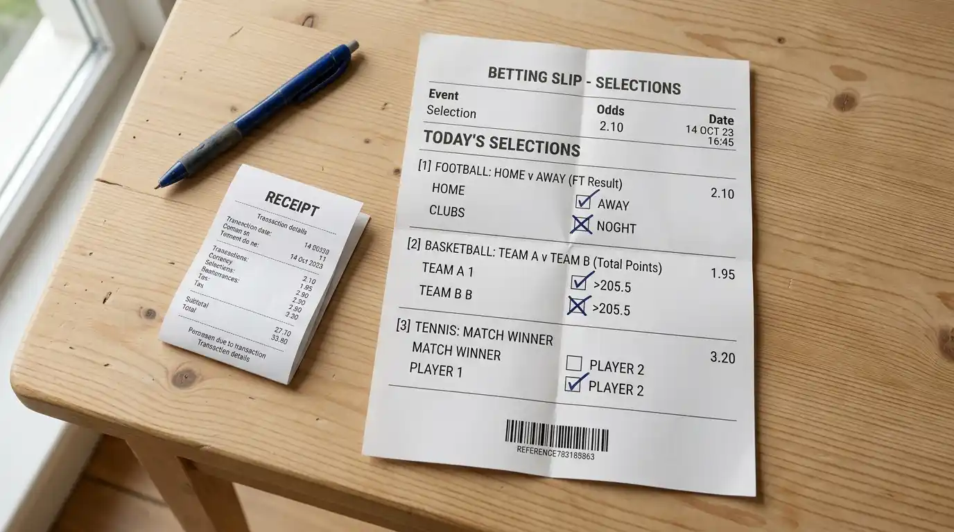Wettschein mit mehreren Ligue 1 Selektionen für Kombi-Wette