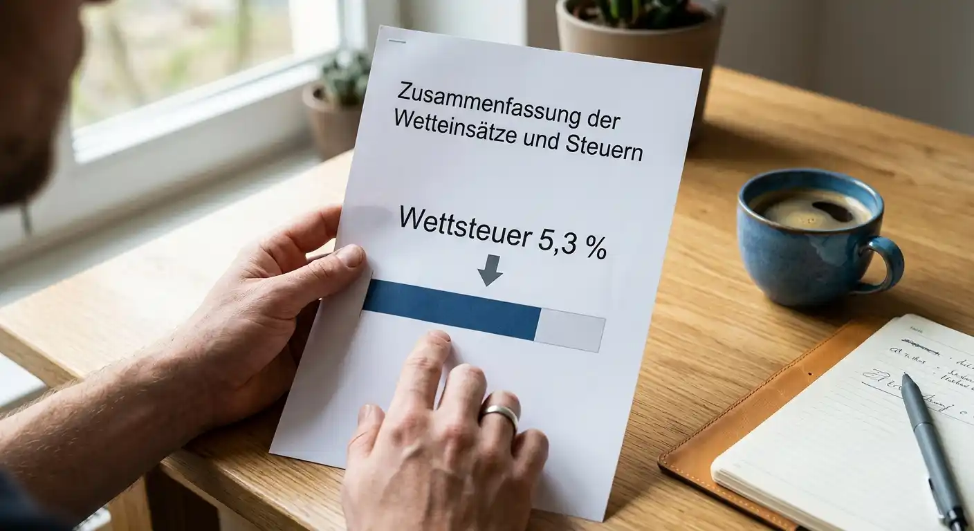 Wettsteuer von 5,3 Prozent und ihr Effekt auf den effektiven Payout
