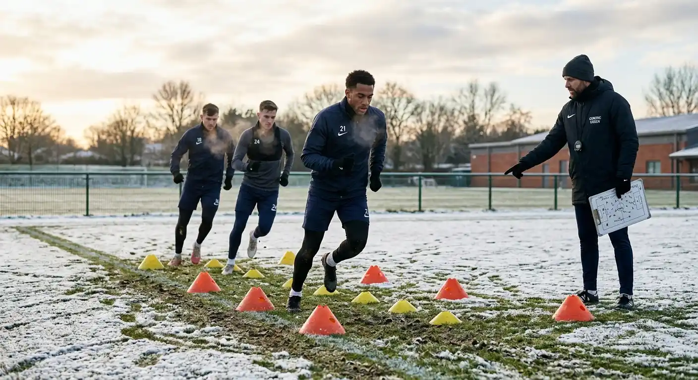 Winterpause Training auf einem französischen Trainingsgelände
